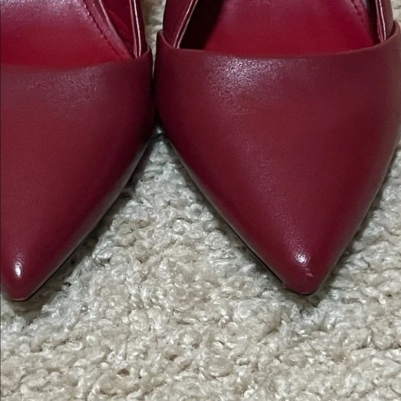 Calvin Klein Burgundy Slingback Heels - Picture 10 of 10